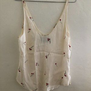 Reformation Cherry Print Tank Top Medium